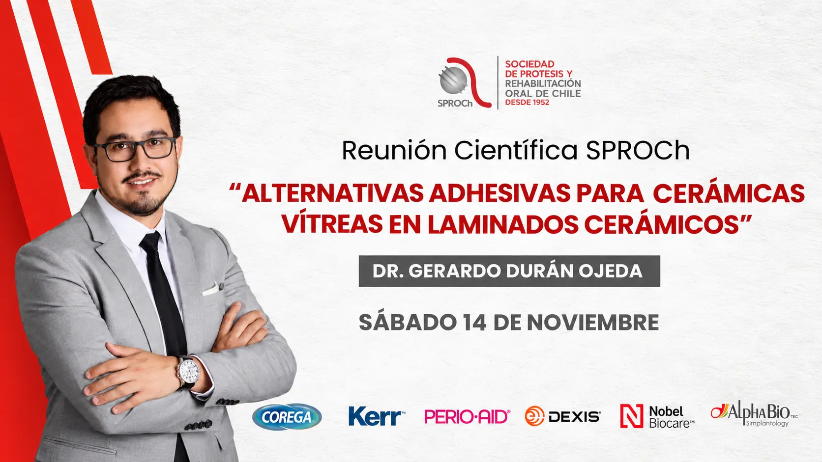 Reunión Científica SPROCh - Alternativas adhesivas para cerámicas vítreas en laminados cerámicos